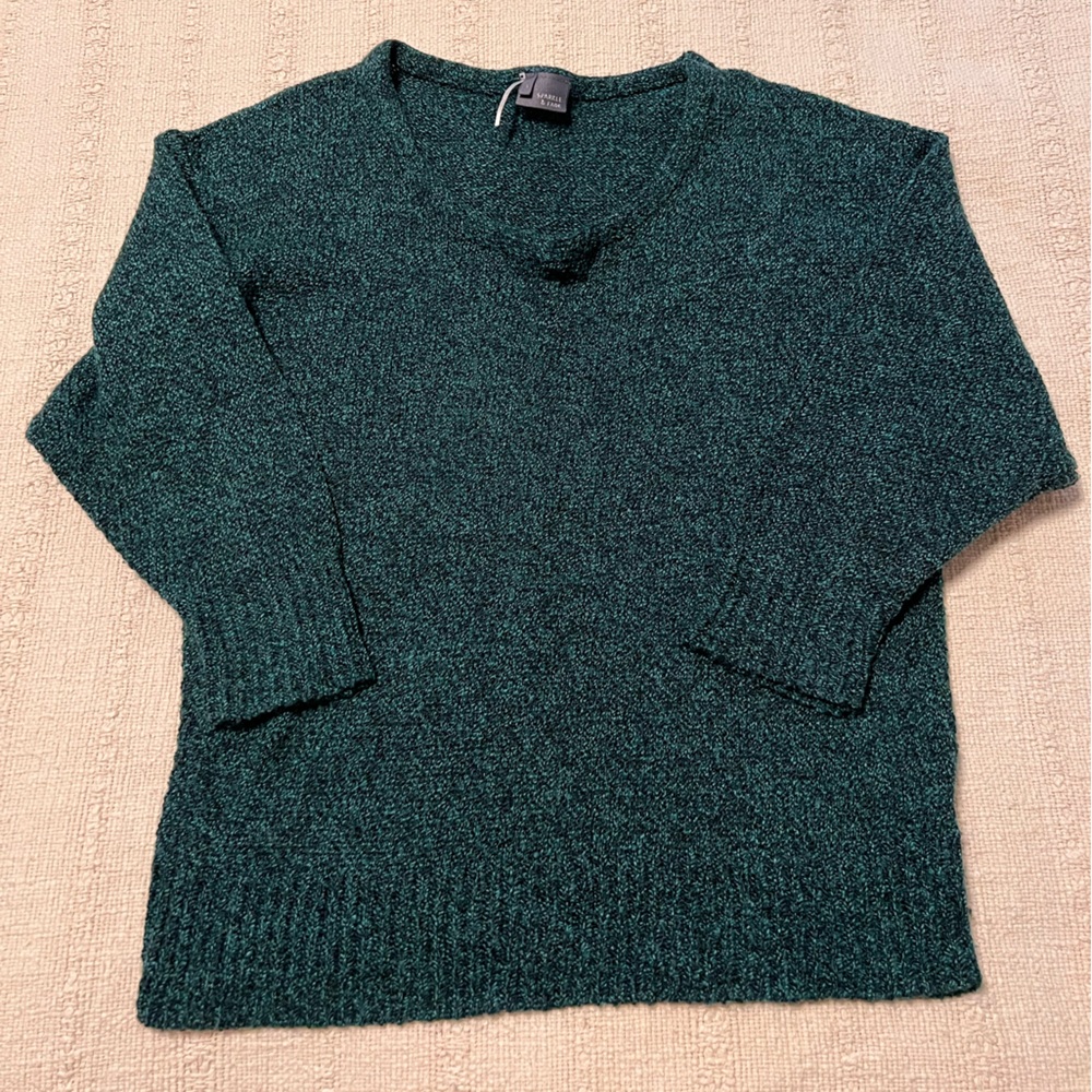Green Speckled Sweater